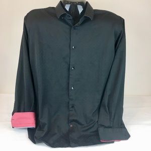 Visconti Black Men’s Button up Shirt XXL